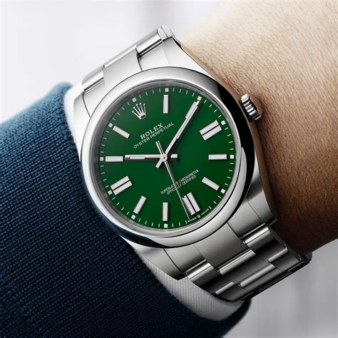 rolex oyster perpetual gold steel|Rolex Oyster Perpetual 41mm green.